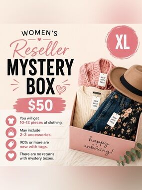 Size XL Reseller Or Personal Mystery Box Women's Clothing Bundle